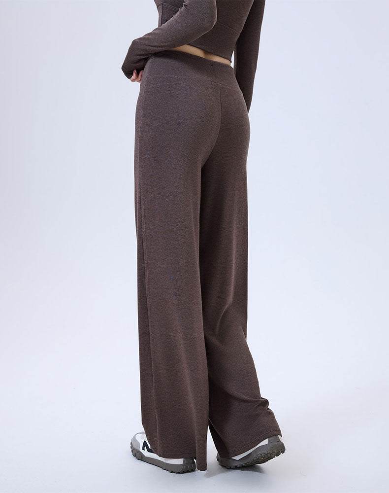 High Waist Wide Leg Pants Lounge Sweatpants with Drawstring