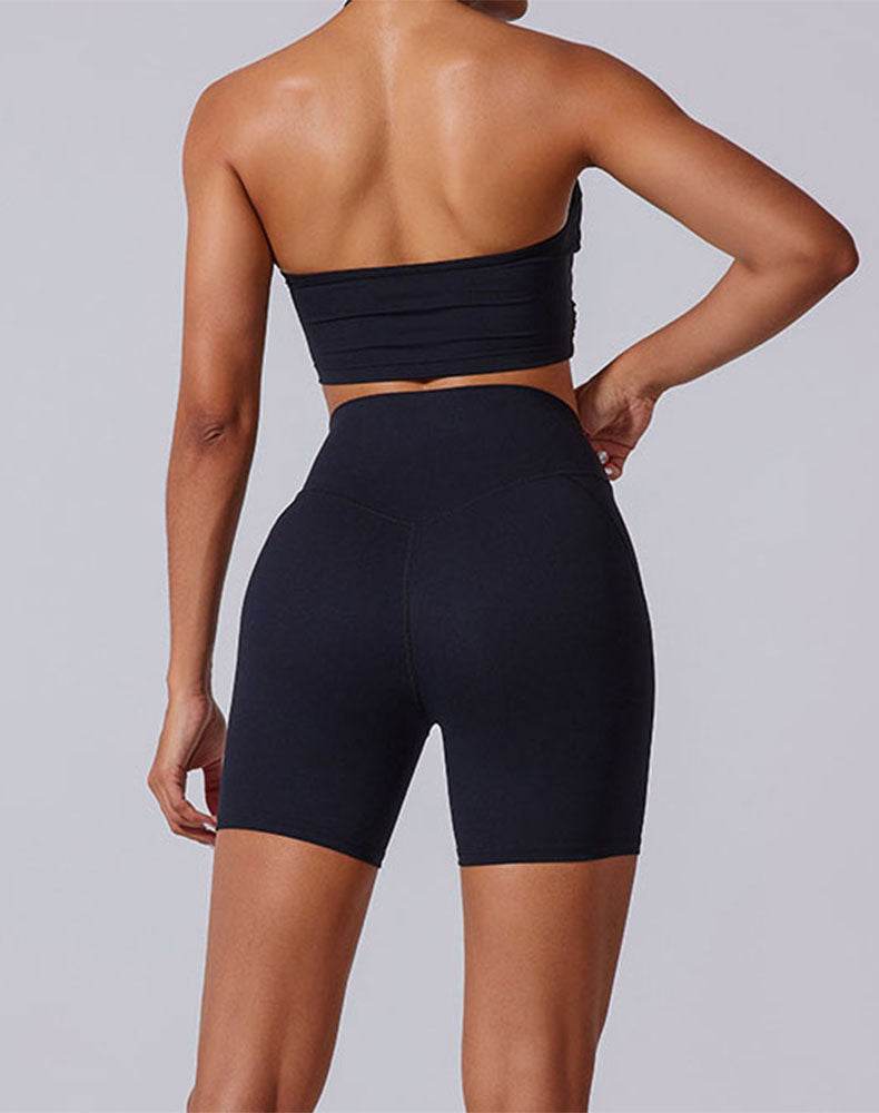 Halter Sports Tank Crop Tops with Removable Bra Pad