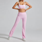 High Waist No Front Seam Sports Flared Pant
