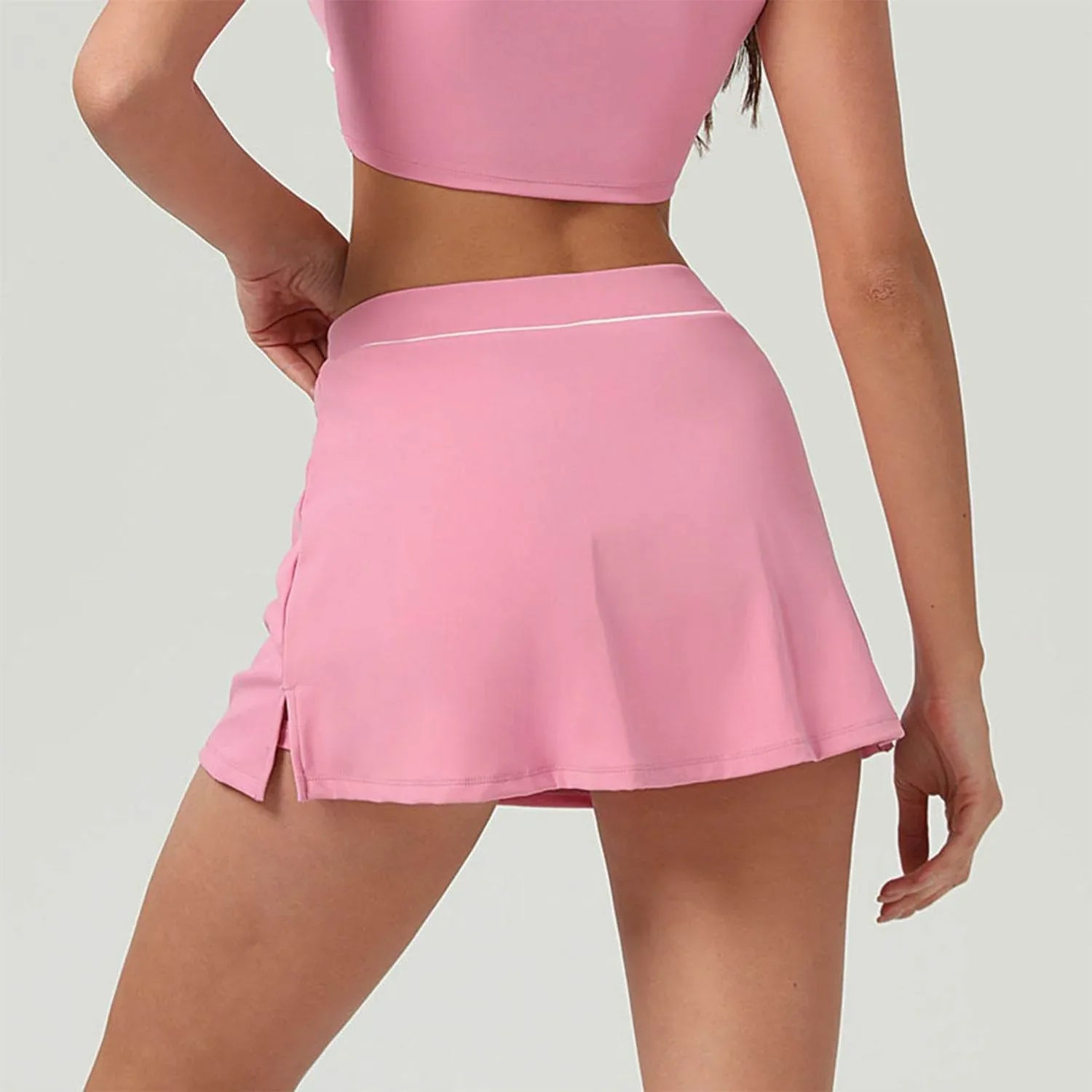Side Split Golf Skirts with Short and Pockets -