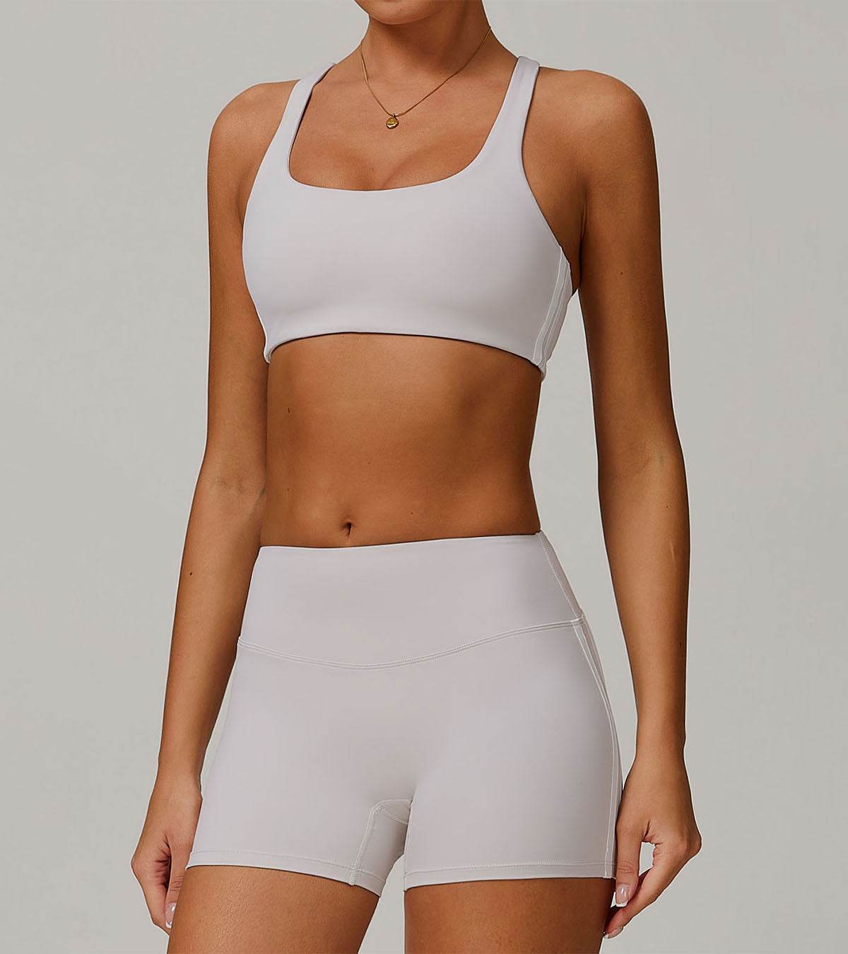 Square Neck Yoga Bra Cami Crop Top