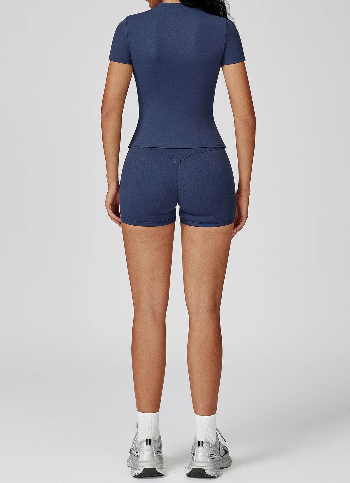 Sports Wear with Short Sleeve T-Shirt and Shorts -