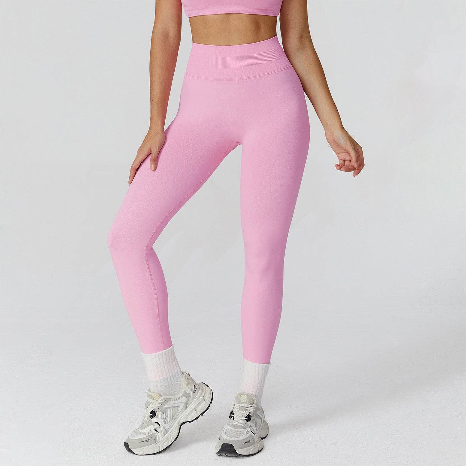 High Waist Workout Leggings Tummy Biker Pants