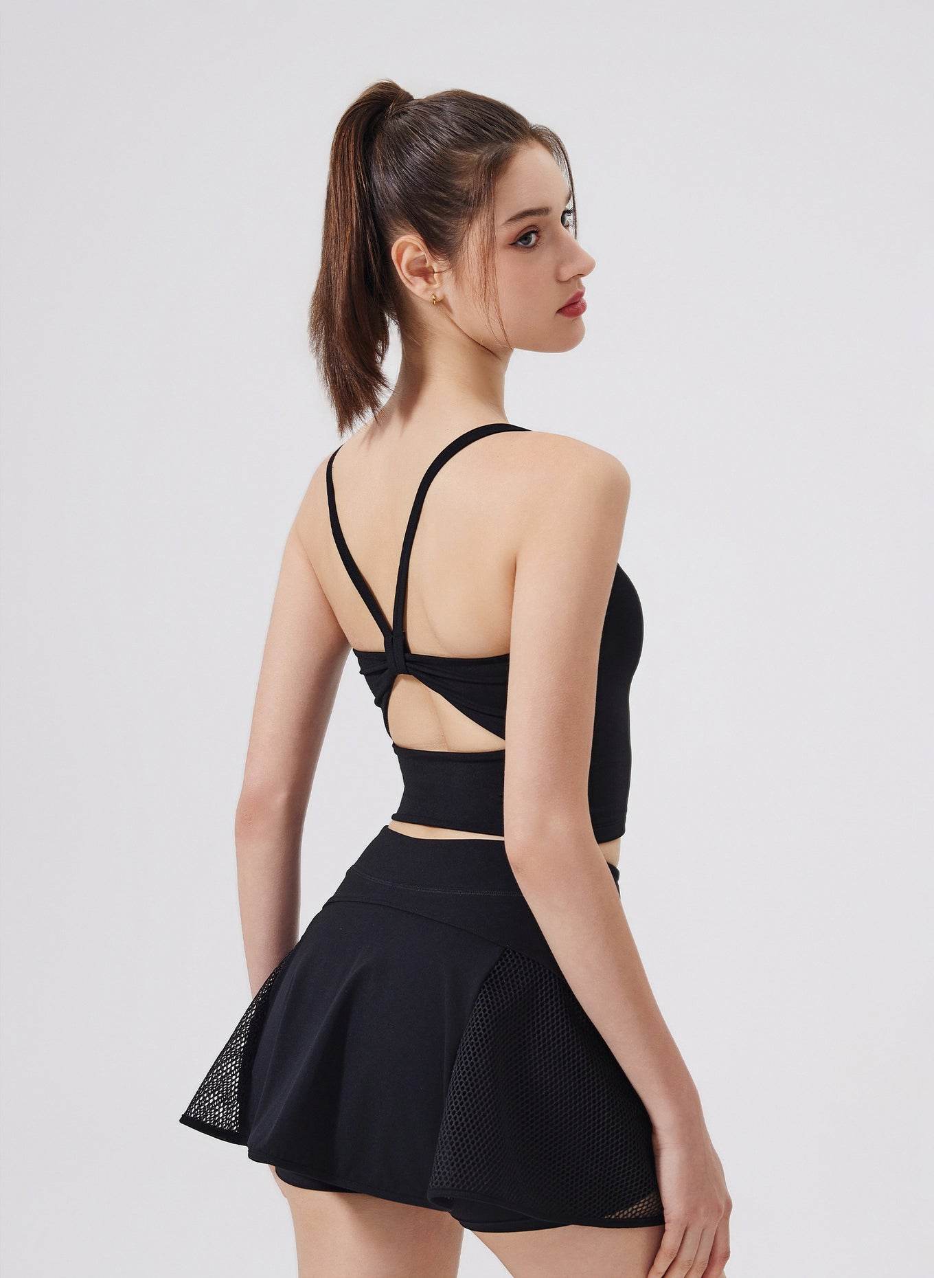 Bowknot Strappy Sports Tank Tops