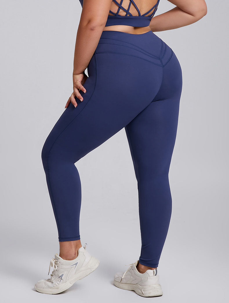 Plus Size High Waist Tummy Control Yoga Leggings