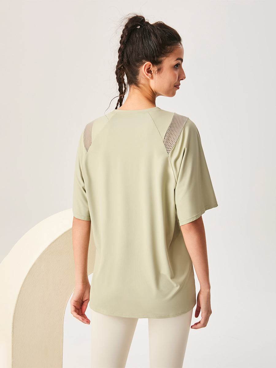 Mesh Short Sleeved Sports Loose T-Shirt