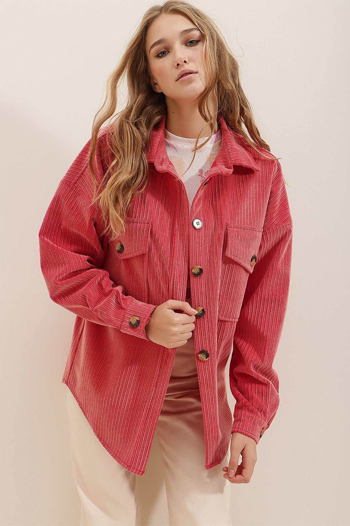 Corduroy Casual Long Sleeve Shirts
