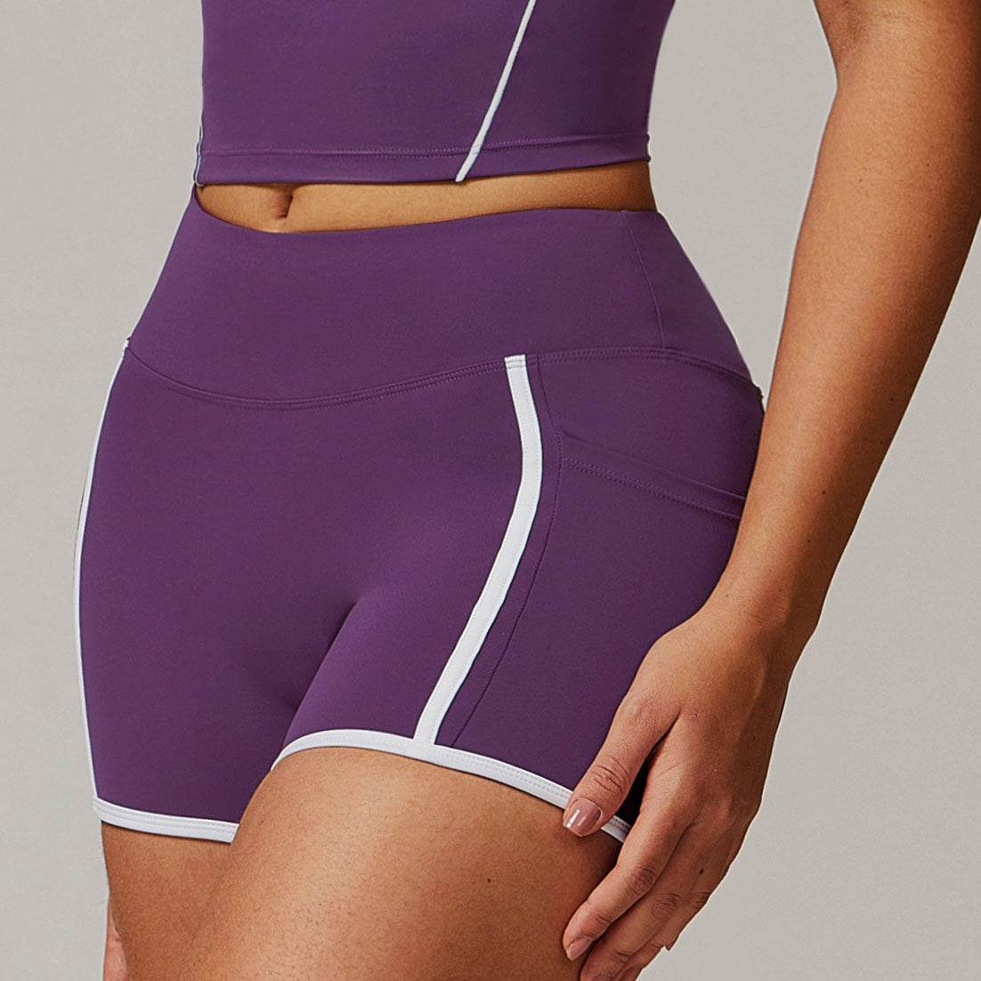 High Waist Stretch Fitness Shorts