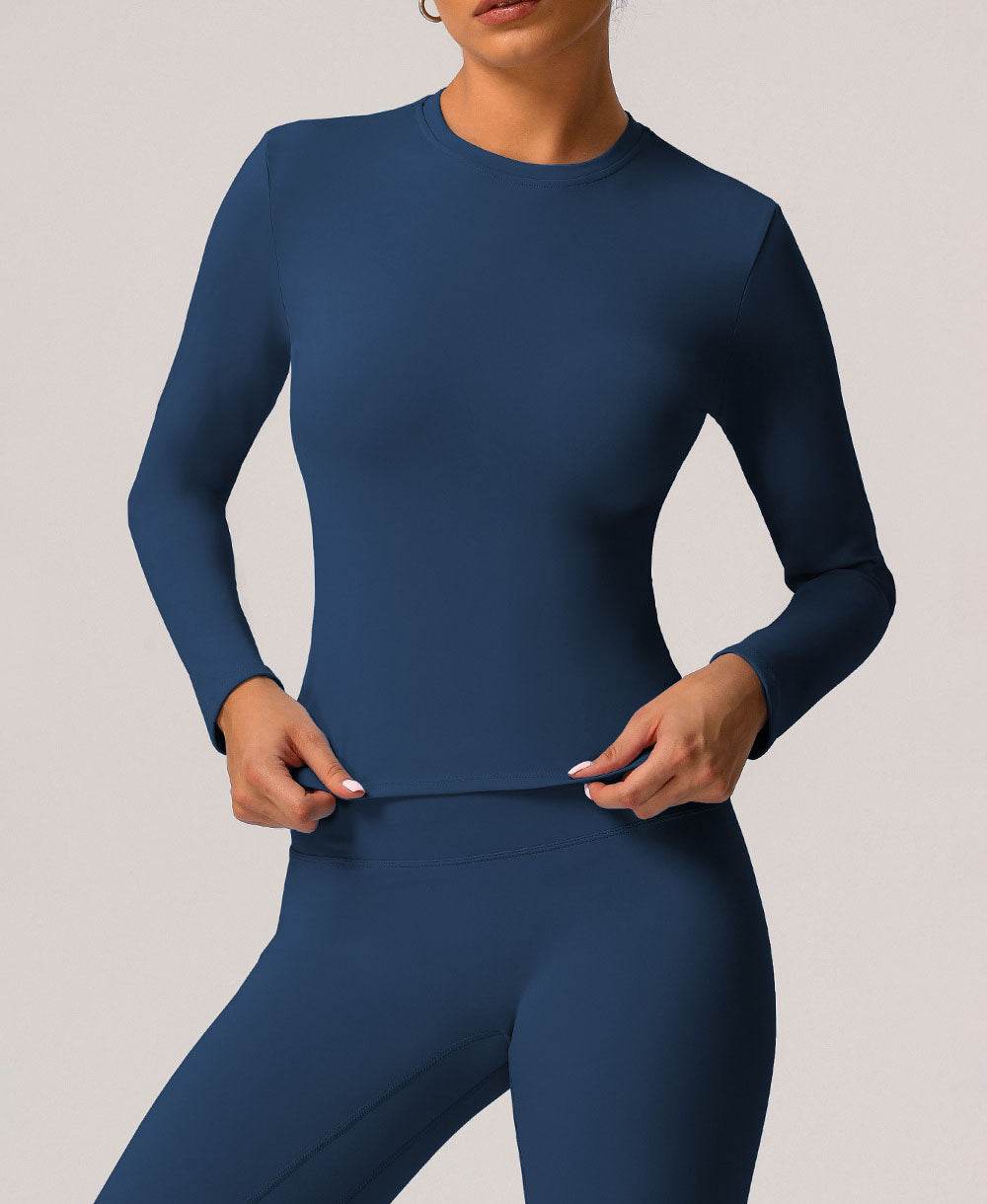 Long Sleeve Slim Fitted T-Shirts Basic Tees