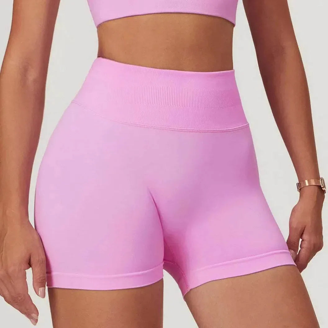 High Waisted Yoga Shorts -