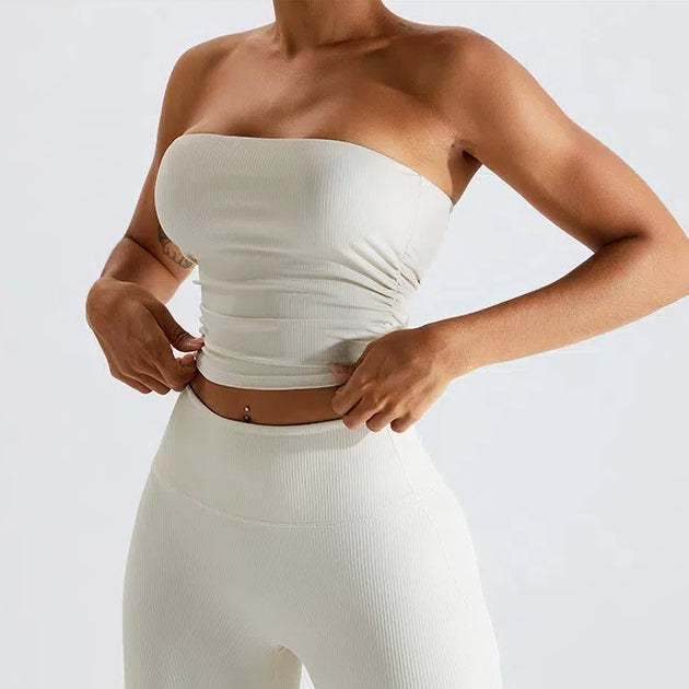 No Strap Bandeau Sports Bra -