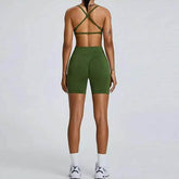 Seamless Sports Bra with Adjustable Straps