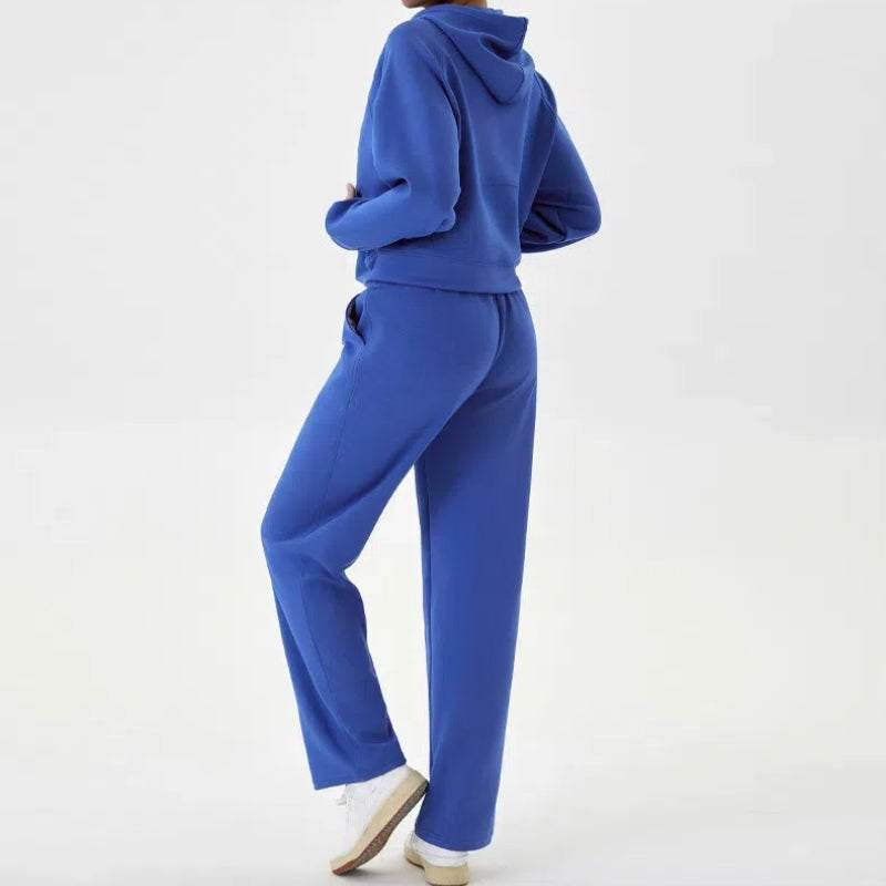 2 Piece Hoodies Sweatsuit Set with Pockets