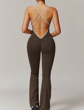 Spaghetti Strap Halter Yoga Bodysuit