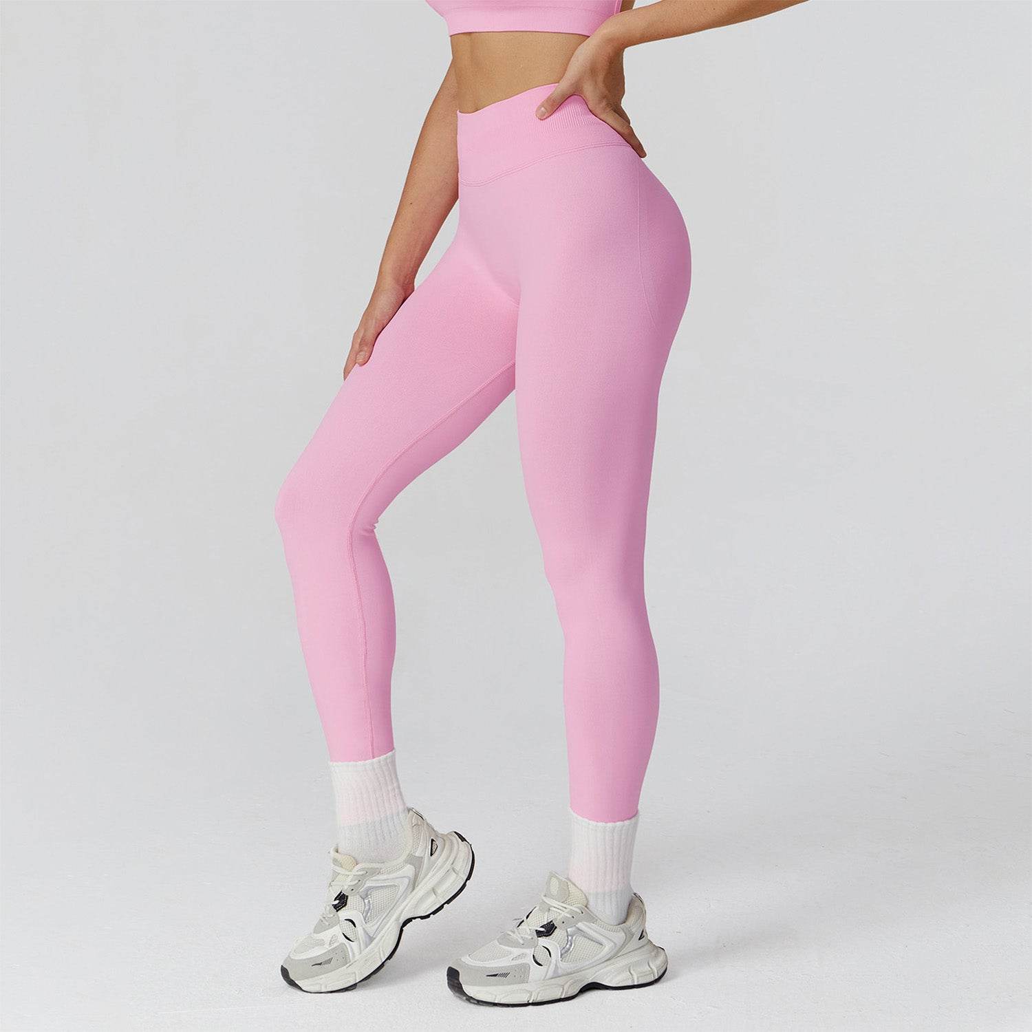 High Waist Workout Leggings Tummy Biker Pants