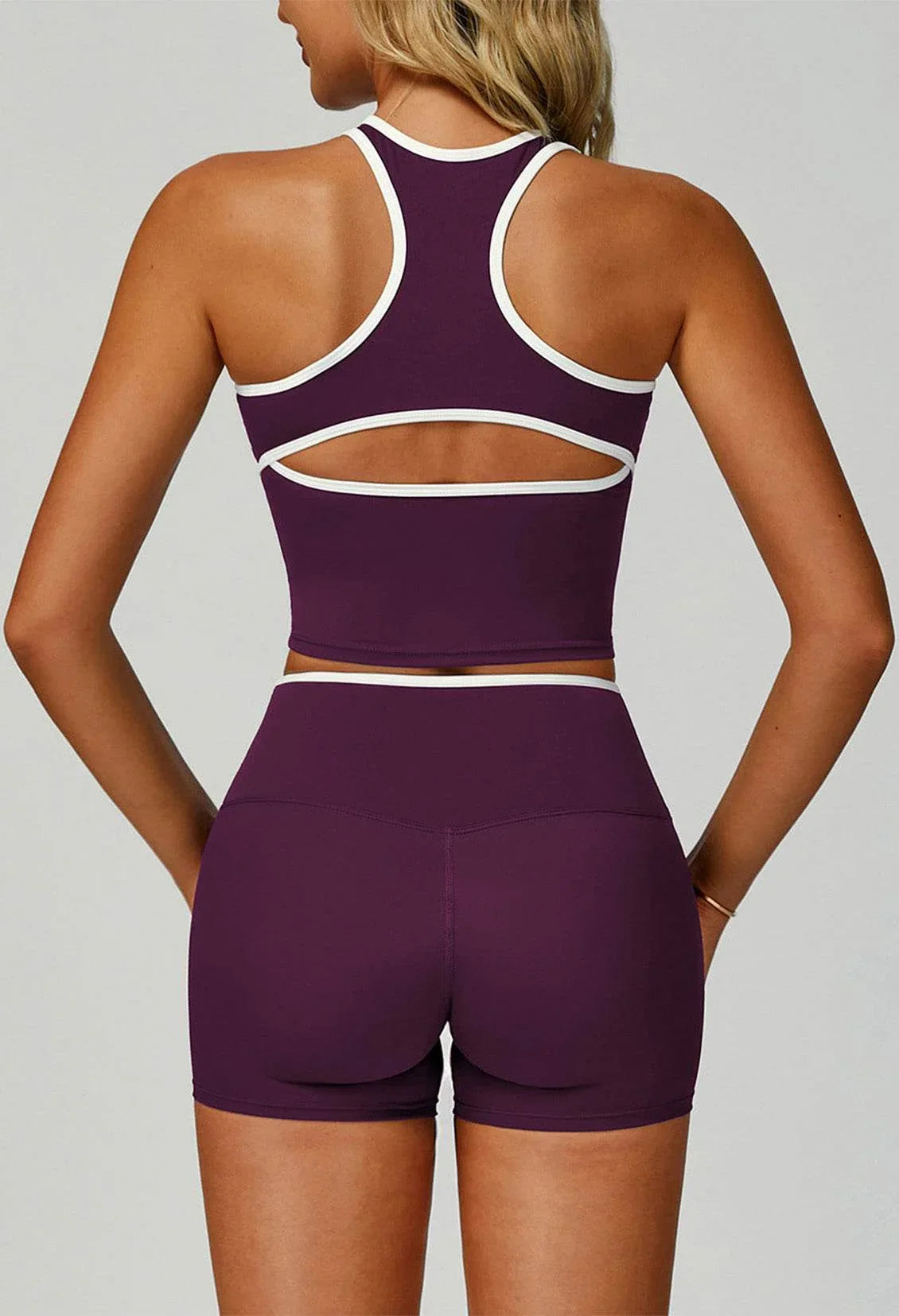 V Neckline Racerback Sports Tank Top -