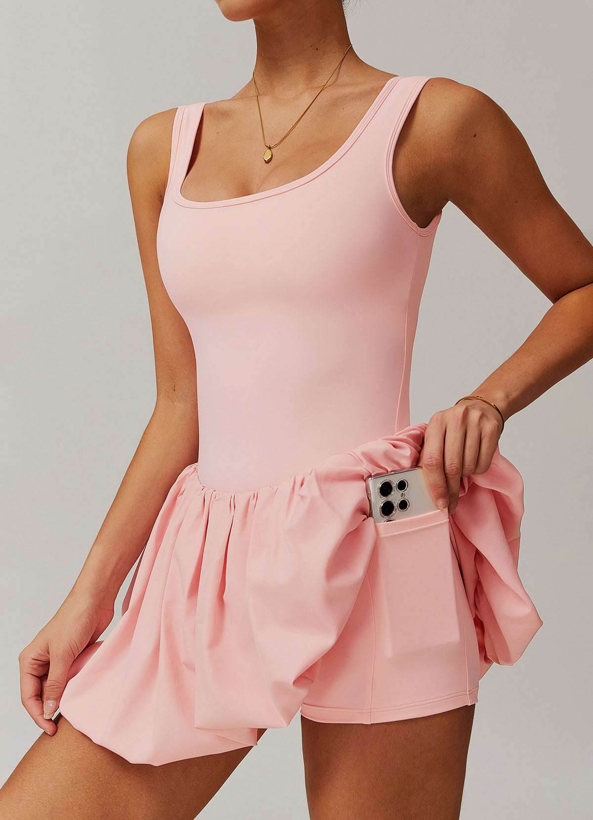 Athletic Tennis Dress With Pocket