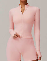 Long Sleeve Sports Jacket With Finger Sleeve