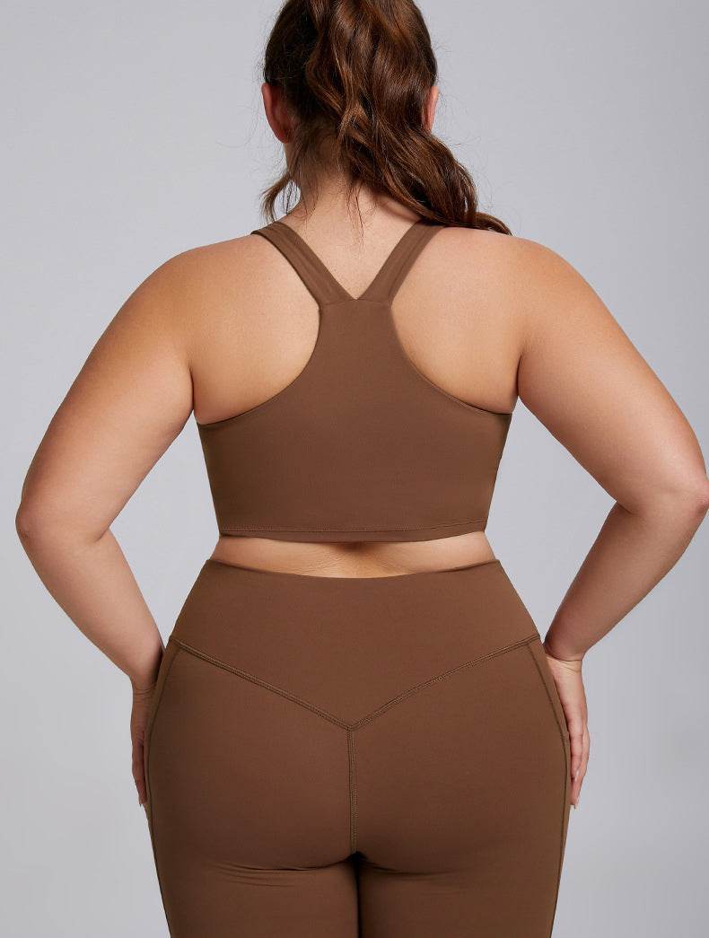 Wide Strap X Back Sports Bra
