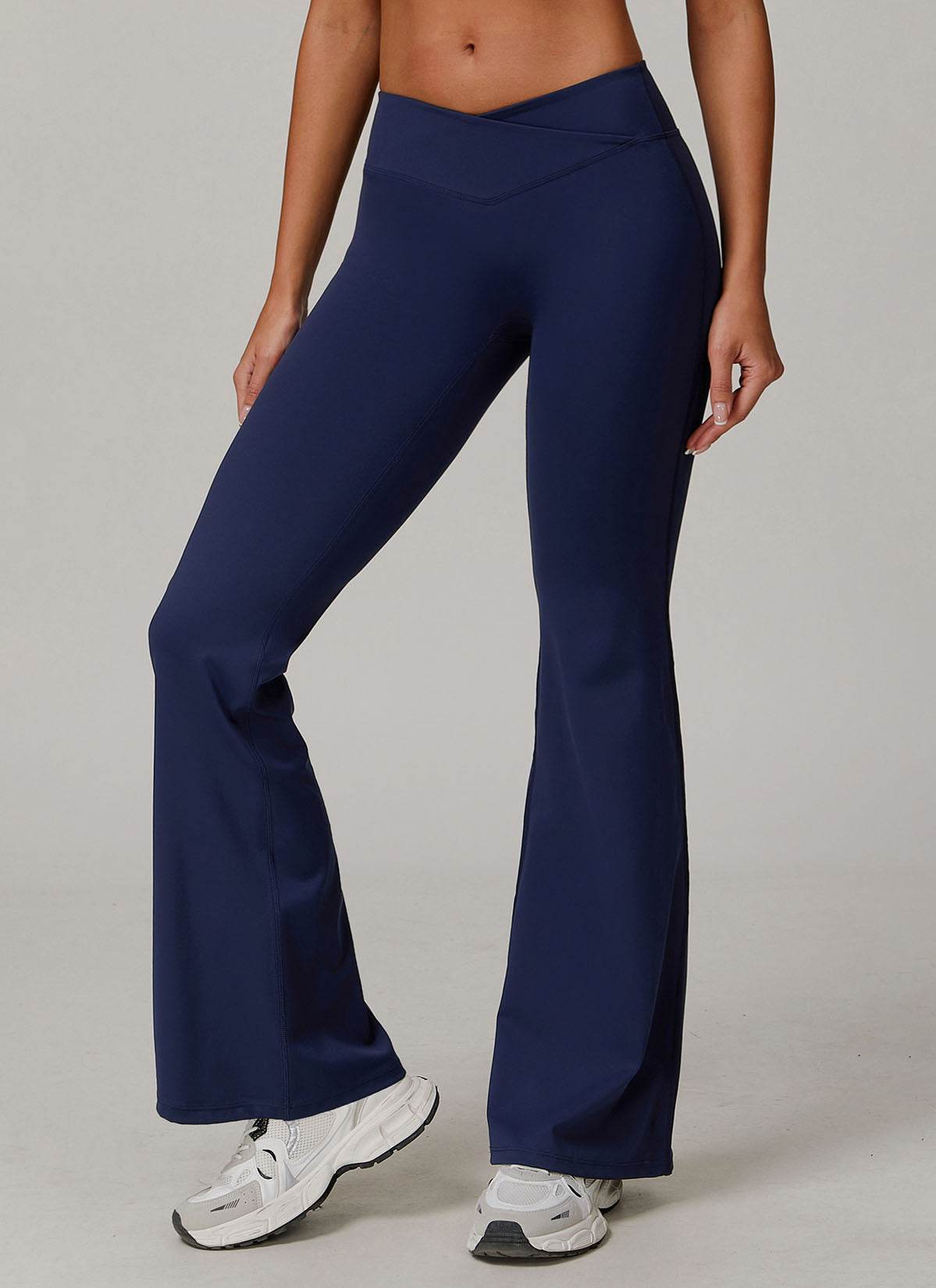 High Waisted Tummy Control Casual Flare Yoga Pants