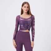 Flower Butterfly Two Pieces Sports T-Shirt