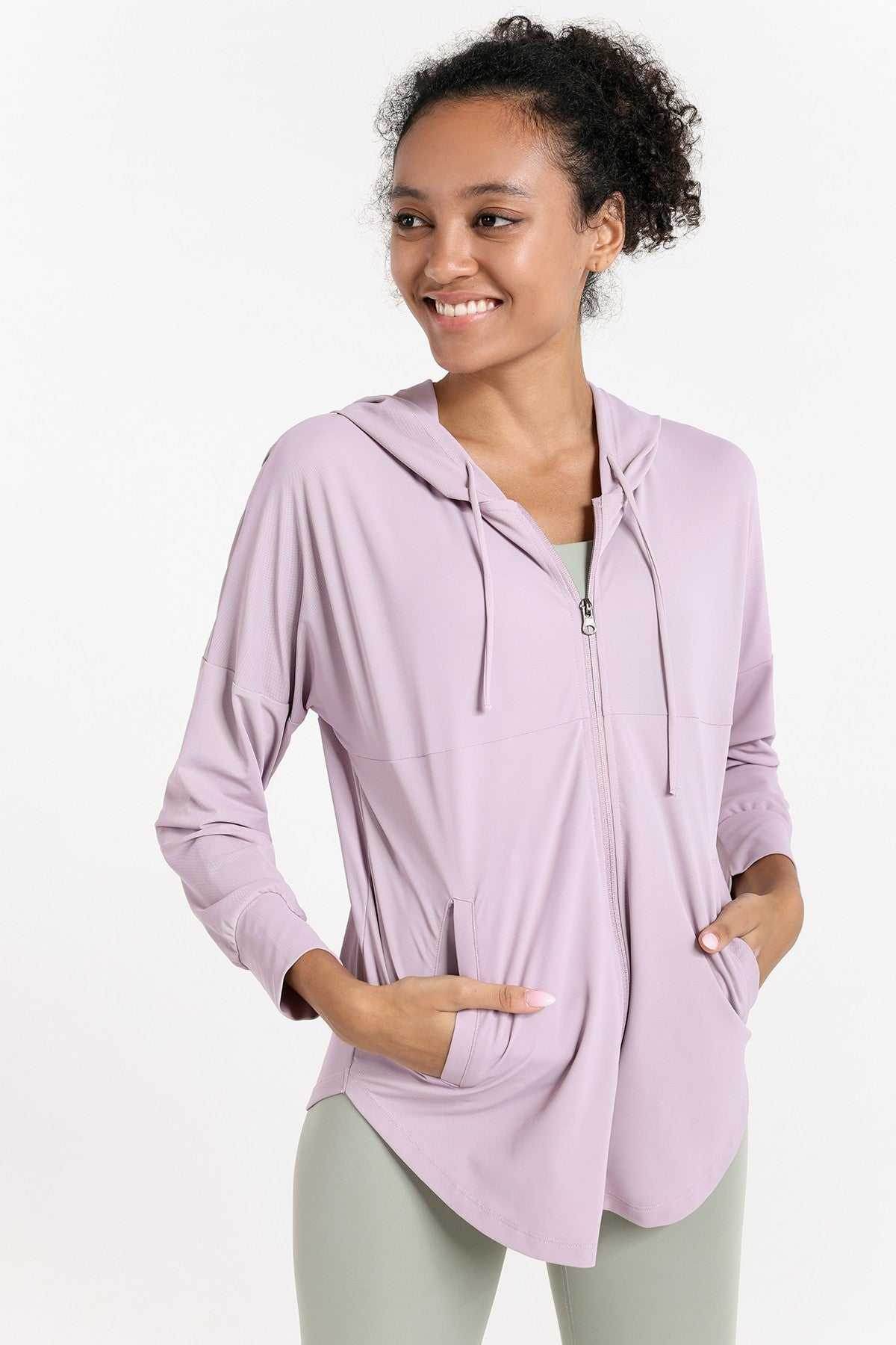 Sun Protection Full-Zip Hooded Jacket