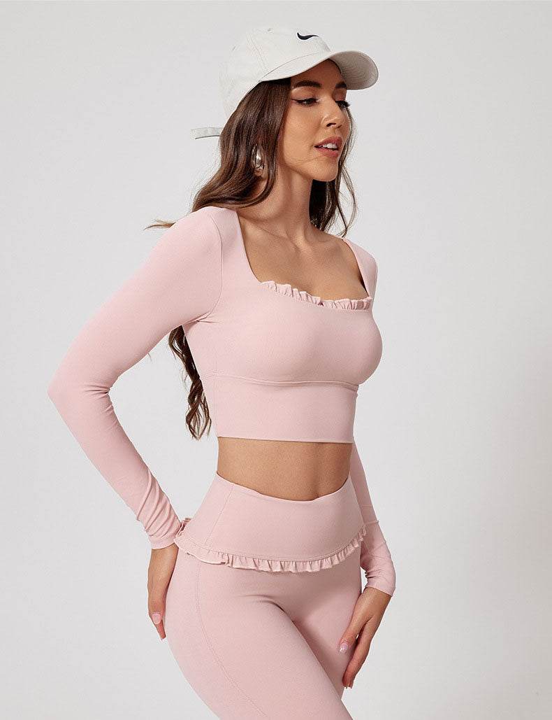 Long Sleeve Crop Sports T-Shirt