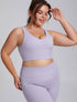 V Neck Cross Back Sports Bra