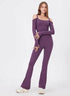 Long Sleeve Strapless Sports Jumpsuit