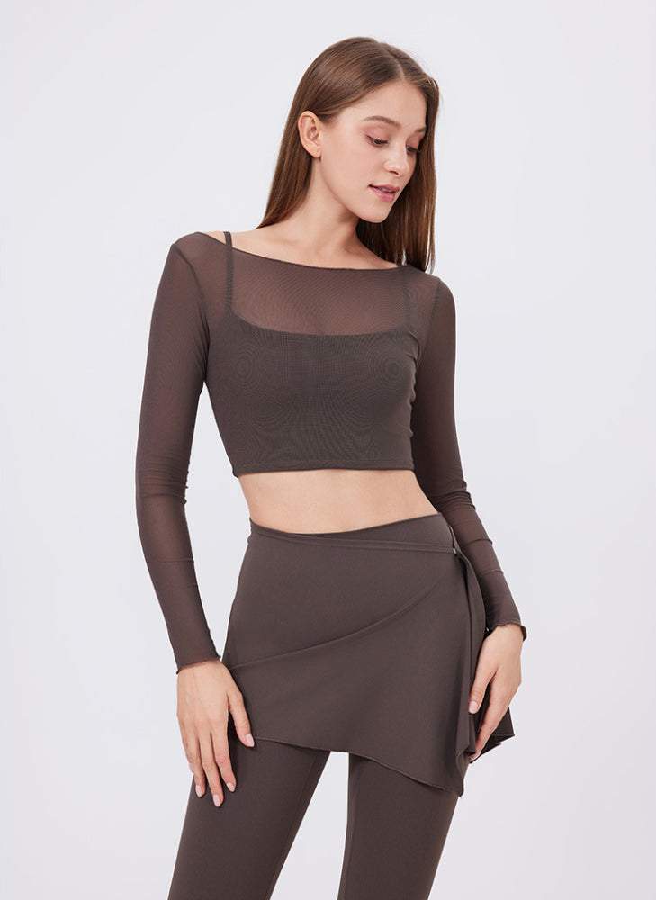 Long Sleeve Mesh Sports T-Shirt | Ideal for Workouts and Casual Wear