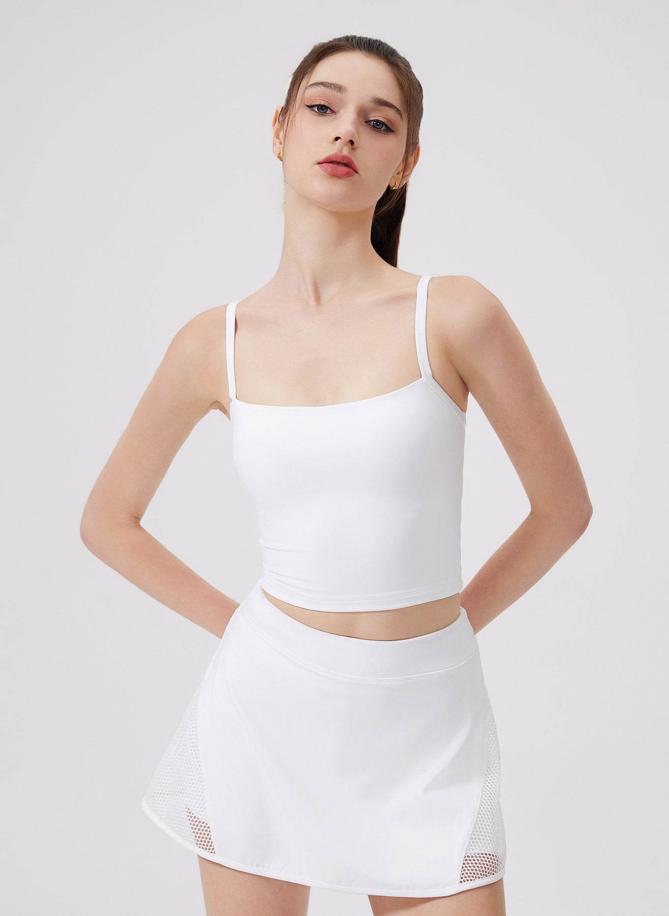Bowknot Strappy Sports Tank Tops