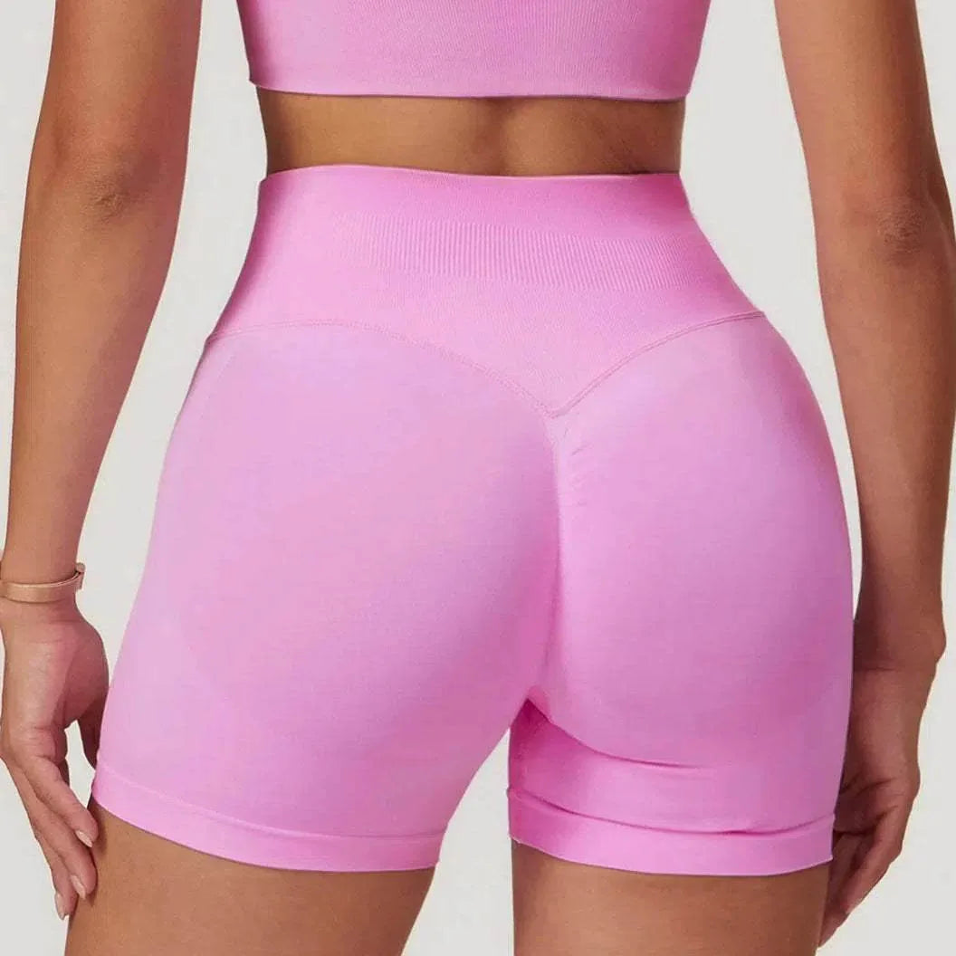 High Waisted Yoga Shorts -