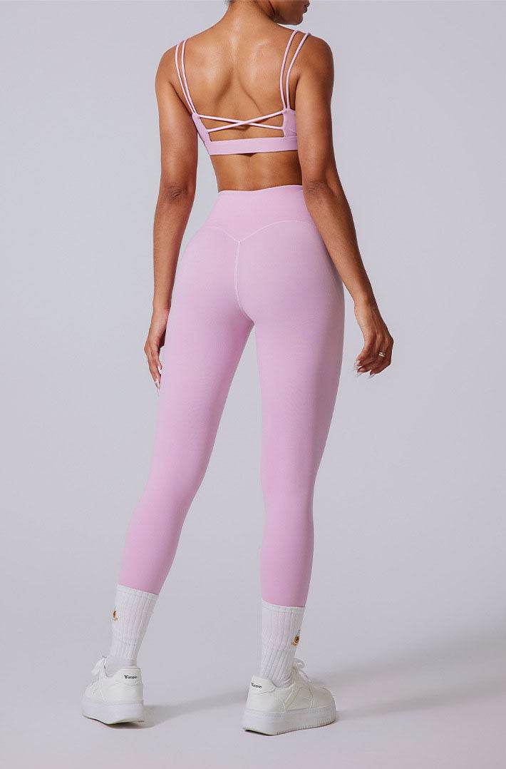 Triangle Cups Cross Back Sports Bra