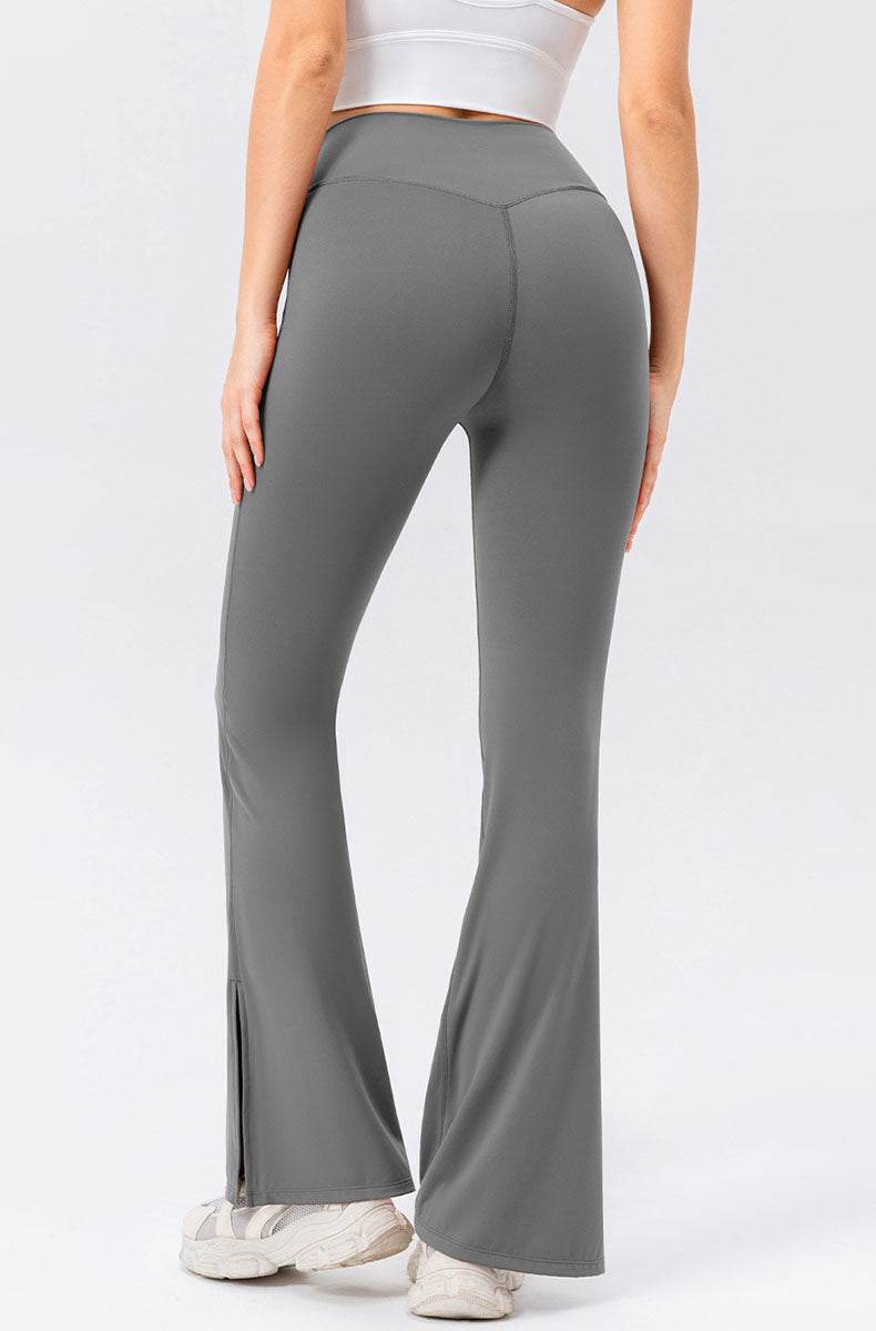 High Waisted Bootcut Flare Yoga Pants with Pockets -