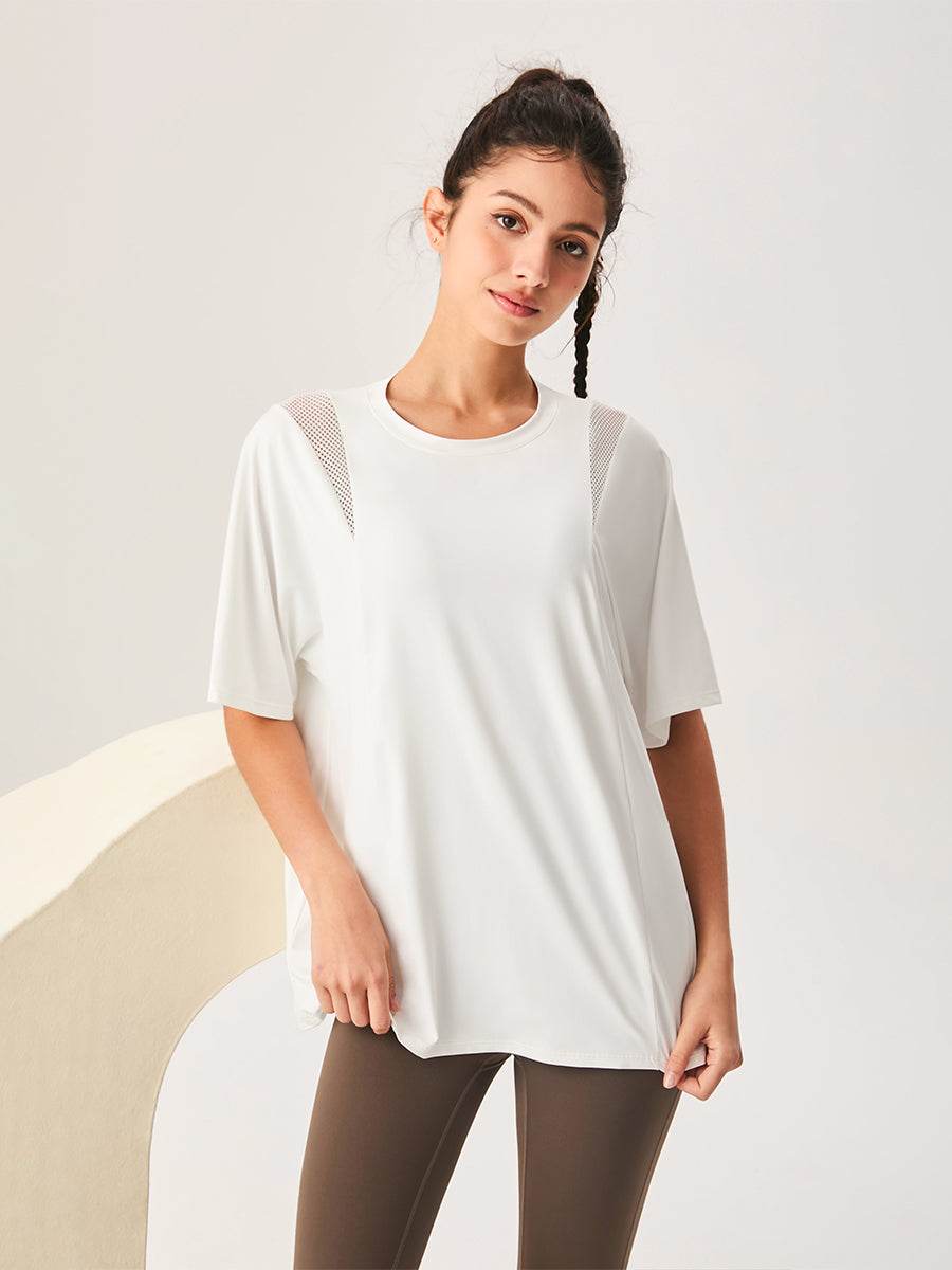 Mesh Short Sleeved Sports Loose T-Shirt