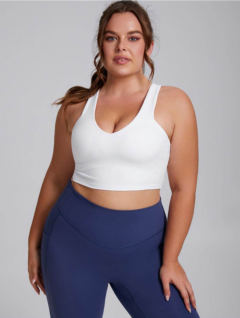 Wide Strap X Back Sports Bra