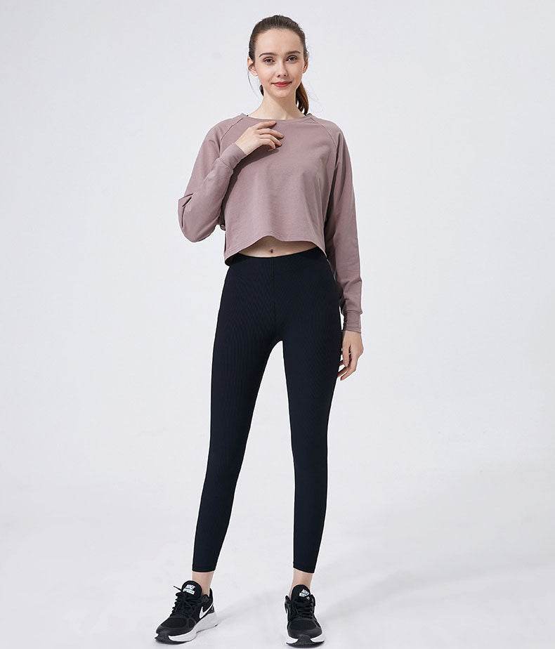 Long Sleeve Crop Yoga T-Shirt