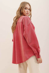 Corduroy Casual Long Sleeve Shirts