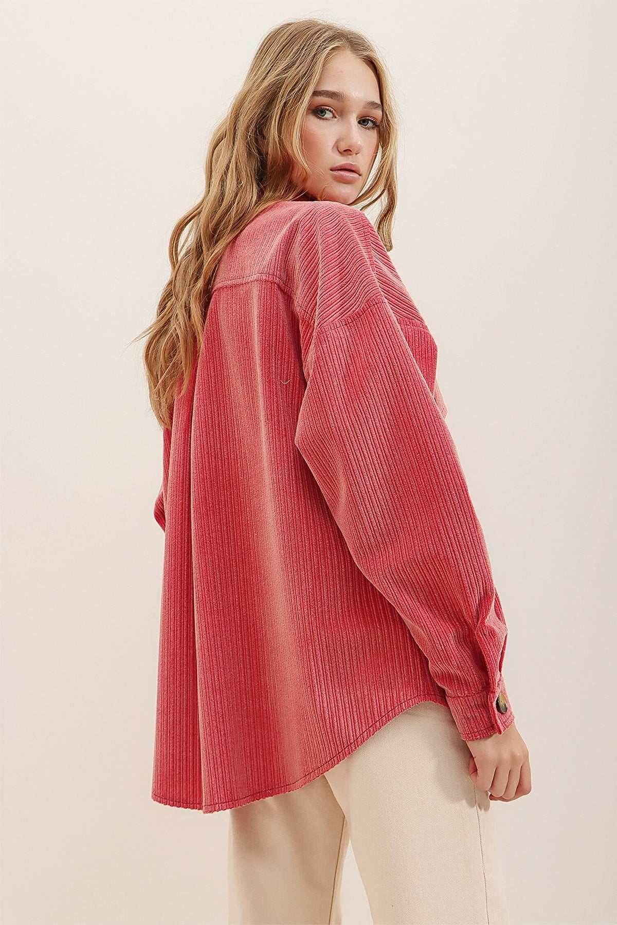 Corduroy Casual Long Sleeve Shirts