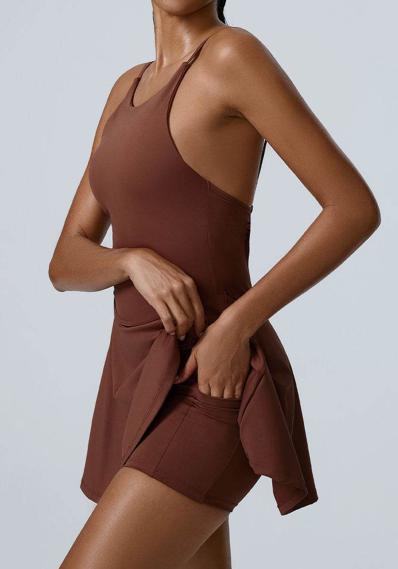 Tennis Dress with Shorts and Pockets