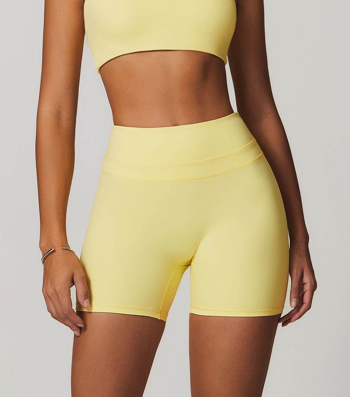 High Waist Elastic Tight Fitness Shorts