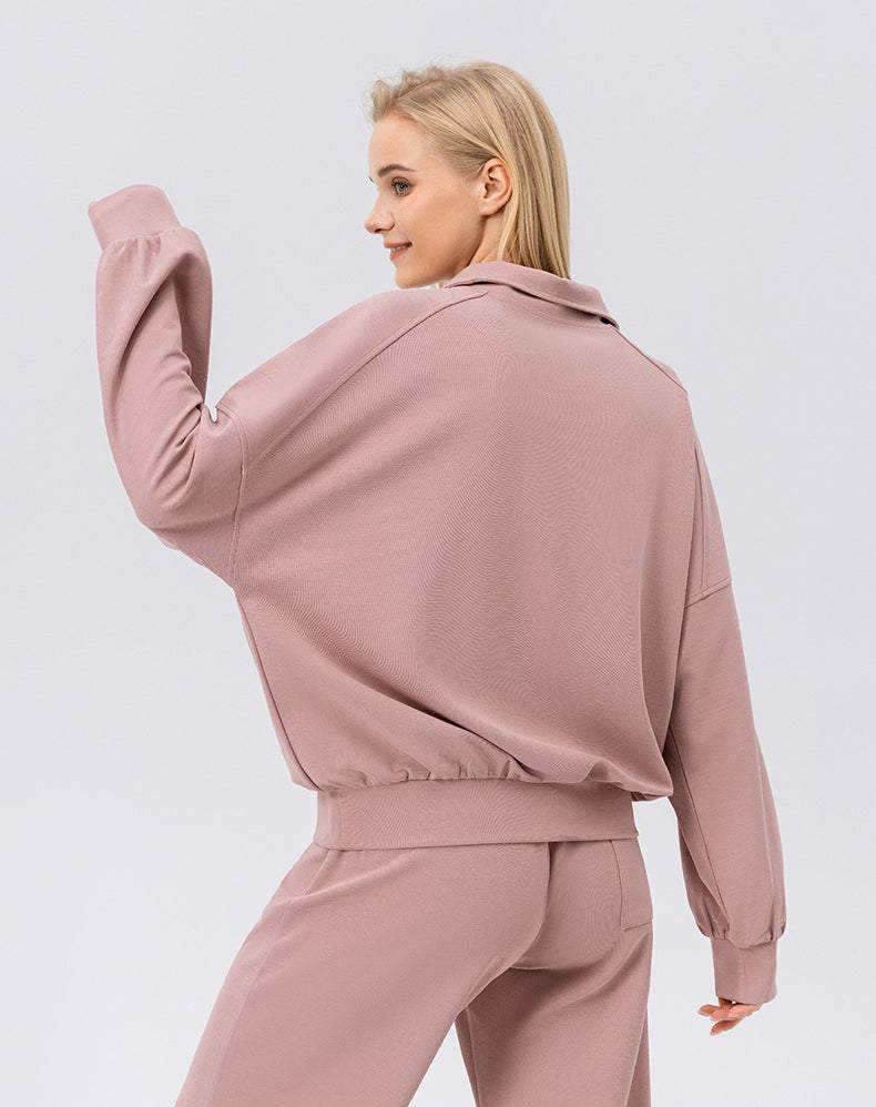 Zip Workout Hoodless Sweatshirt