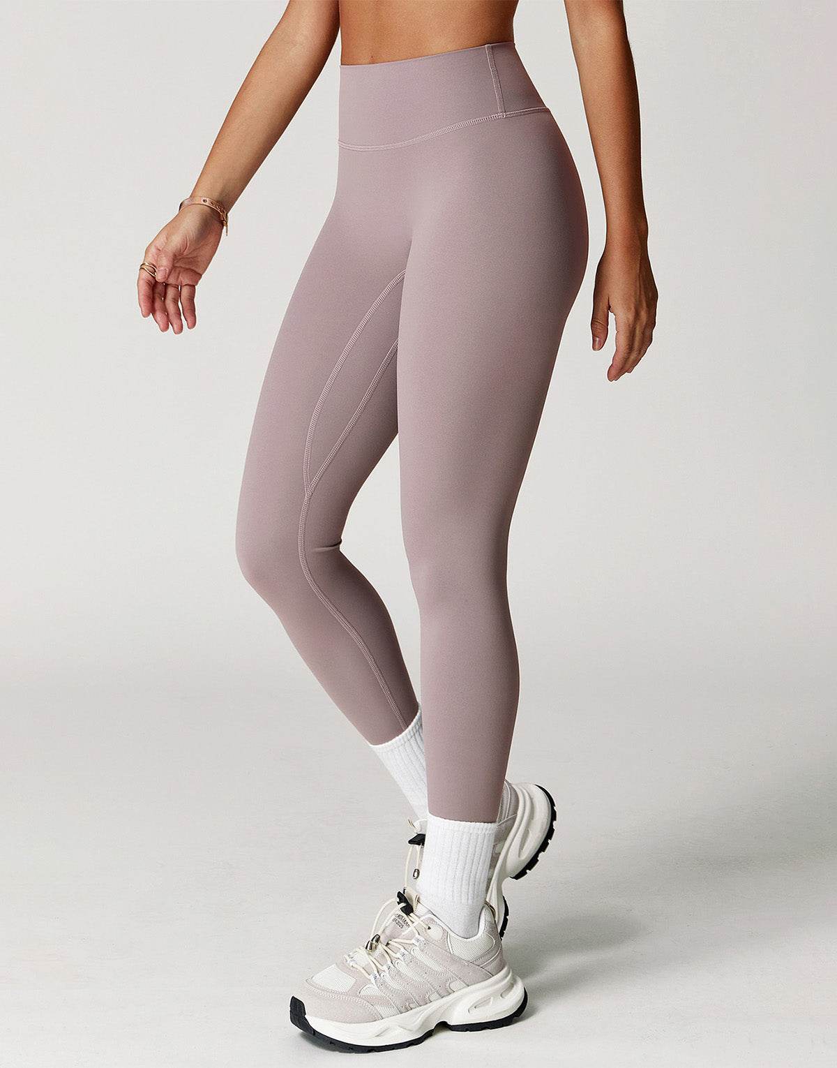 No Front Seam High Waist Sports Leggings -