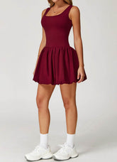 Athletic Tennis Dress With Pocket