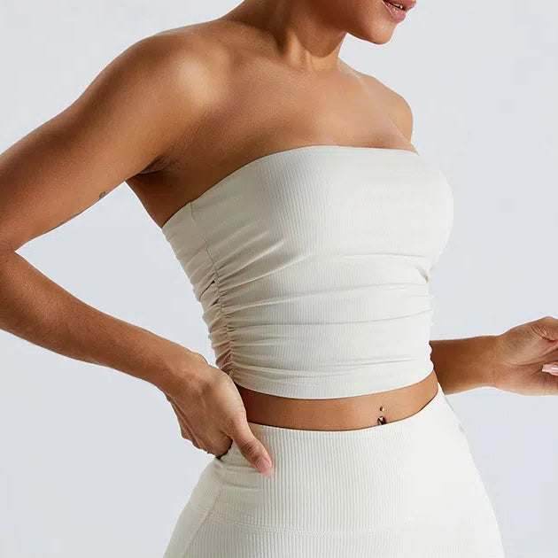 No Strap Bandeau Sports Bra -