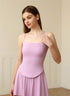 Curved Hem Sports Spaghetti Straps Tank Tops with Chest Pad