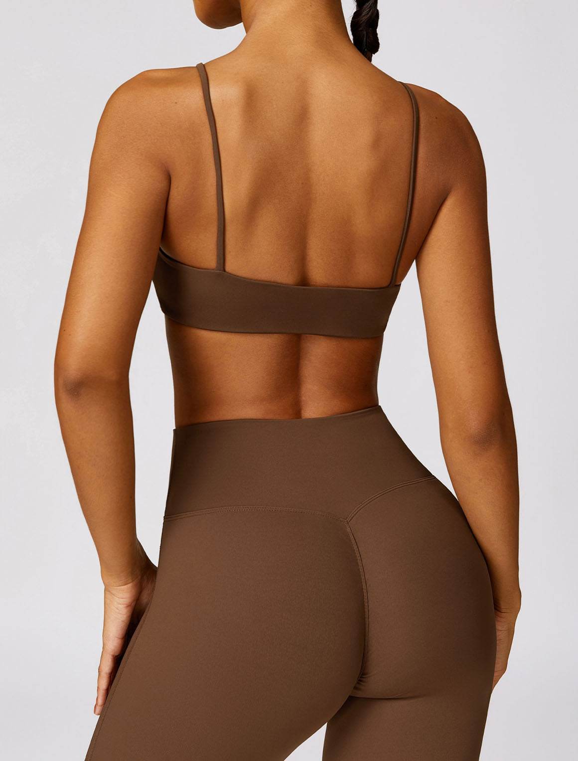Thin Strap Square Collar Yoga Bra