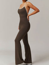 Spaghetti Strap Halter Yoga Bodysuit