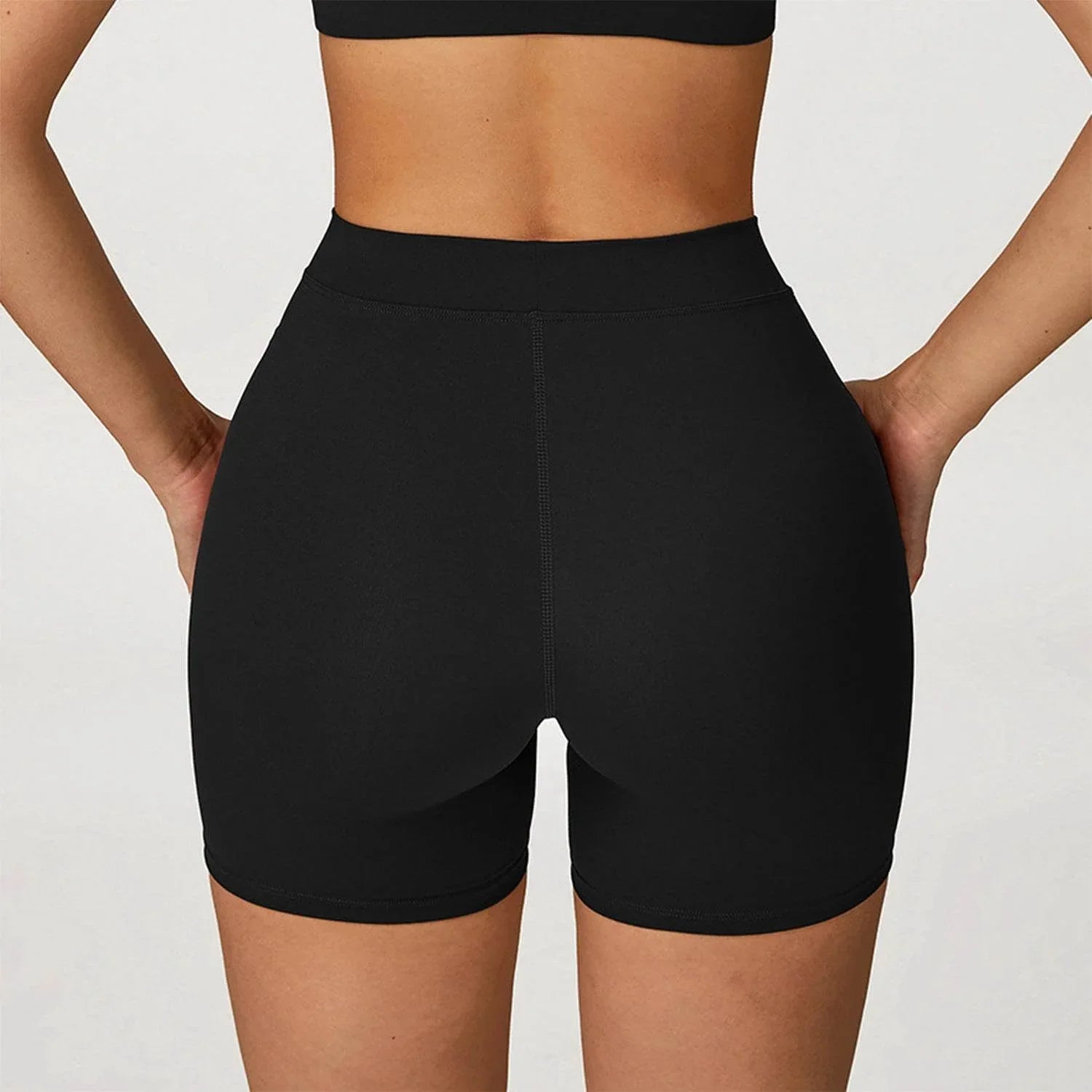 No Front Seam High Waist Yoga Shorts -