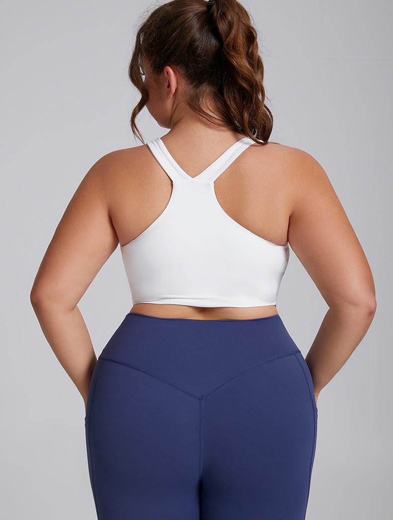 Wide Strap X Back Sports Bra